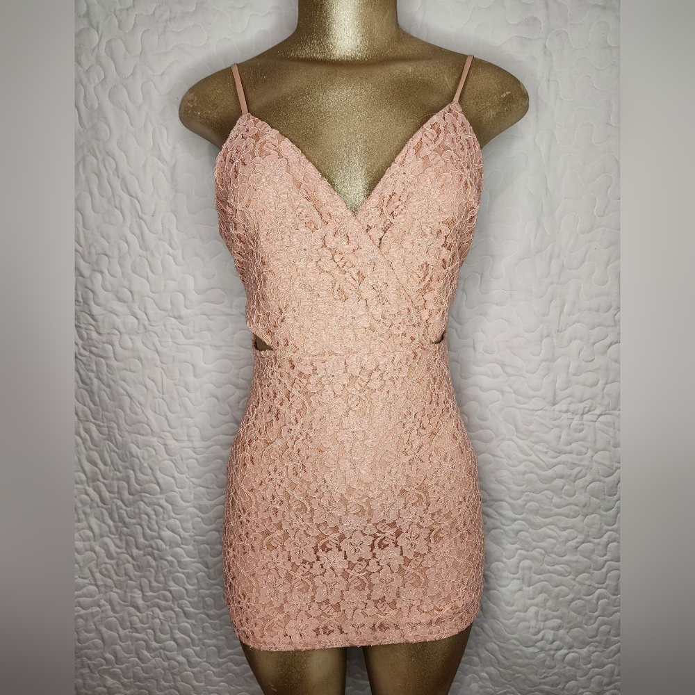 Line & Dot side cut-out mini dress